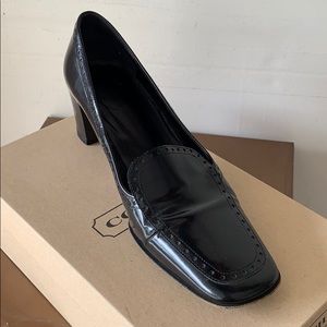 Low Black Coach Heel